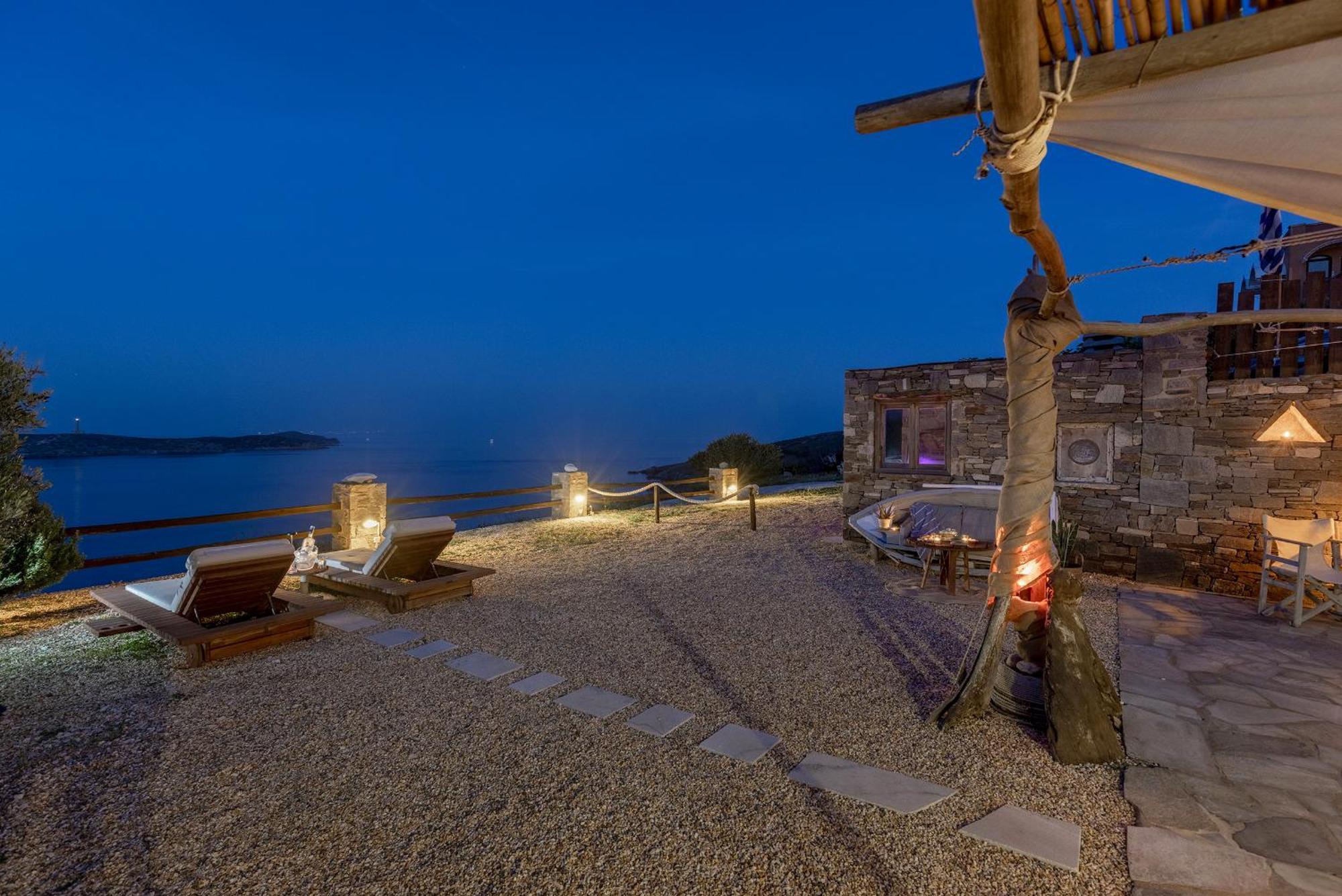 Aegean View - Seaside Apartment In Syros Azolimnos Eksteriør bilde