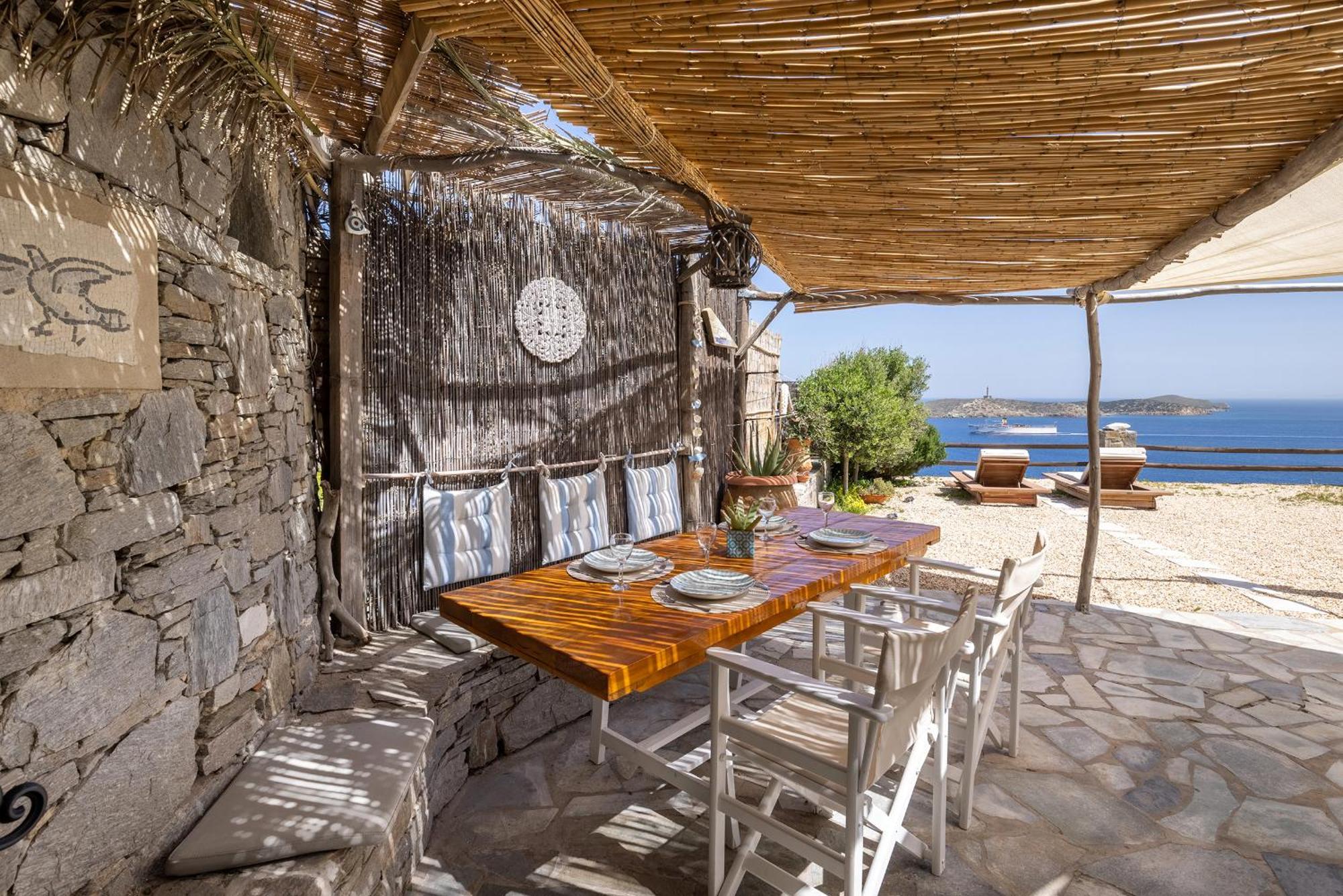 Aegean View - Seaside Apartment In Syros Azolimnos Eksteriør bilde