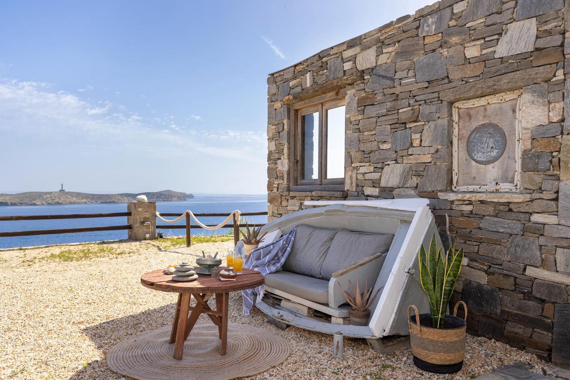 Aegean View - Seaside Apartment In Syros Azolimnos Eksteriør bilde
