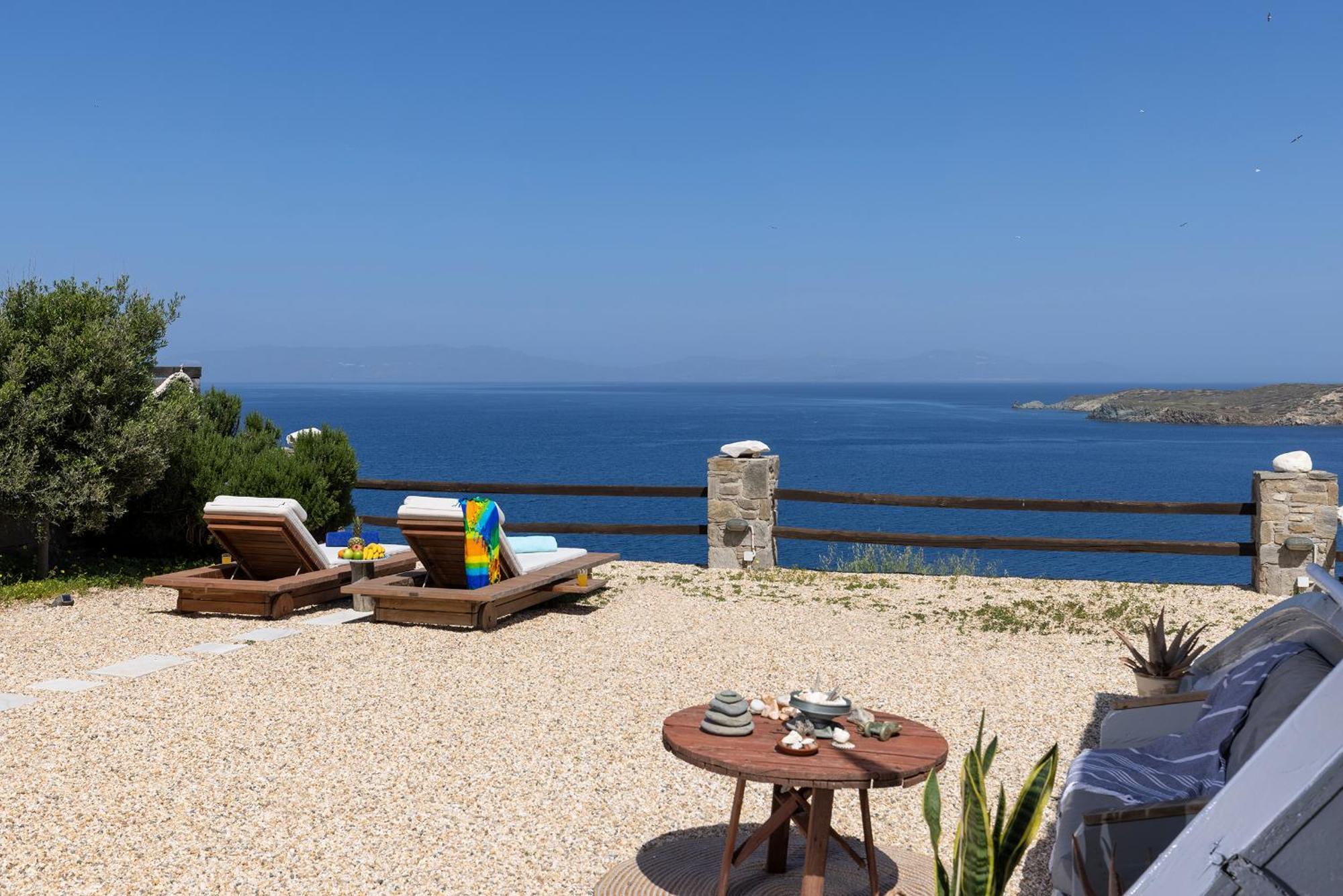 Aegean View - Seaside Apartment In Syros Azolimnos Eksteriør bilde