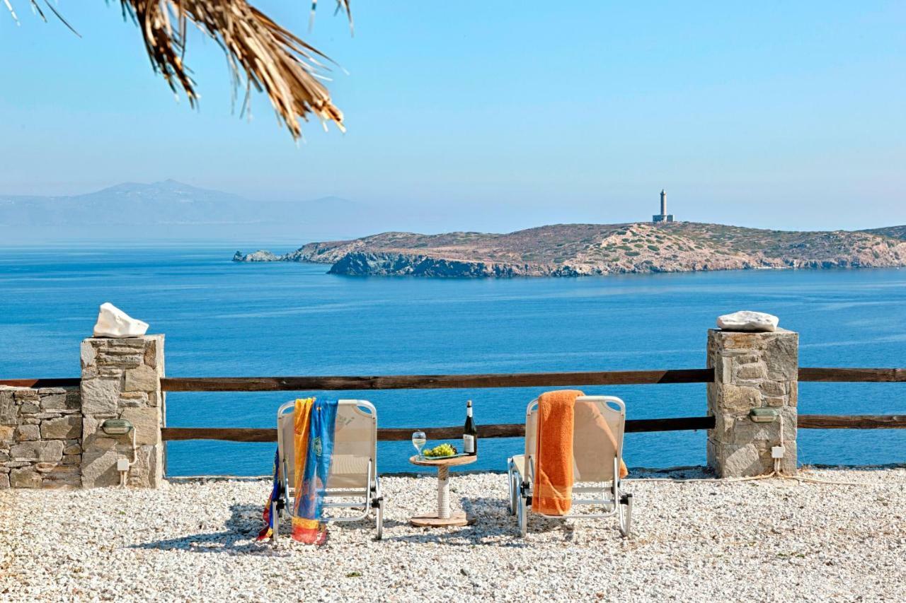 Aegean View - Seaside Apartment In Syros Azolimnos Eksteriør bilde